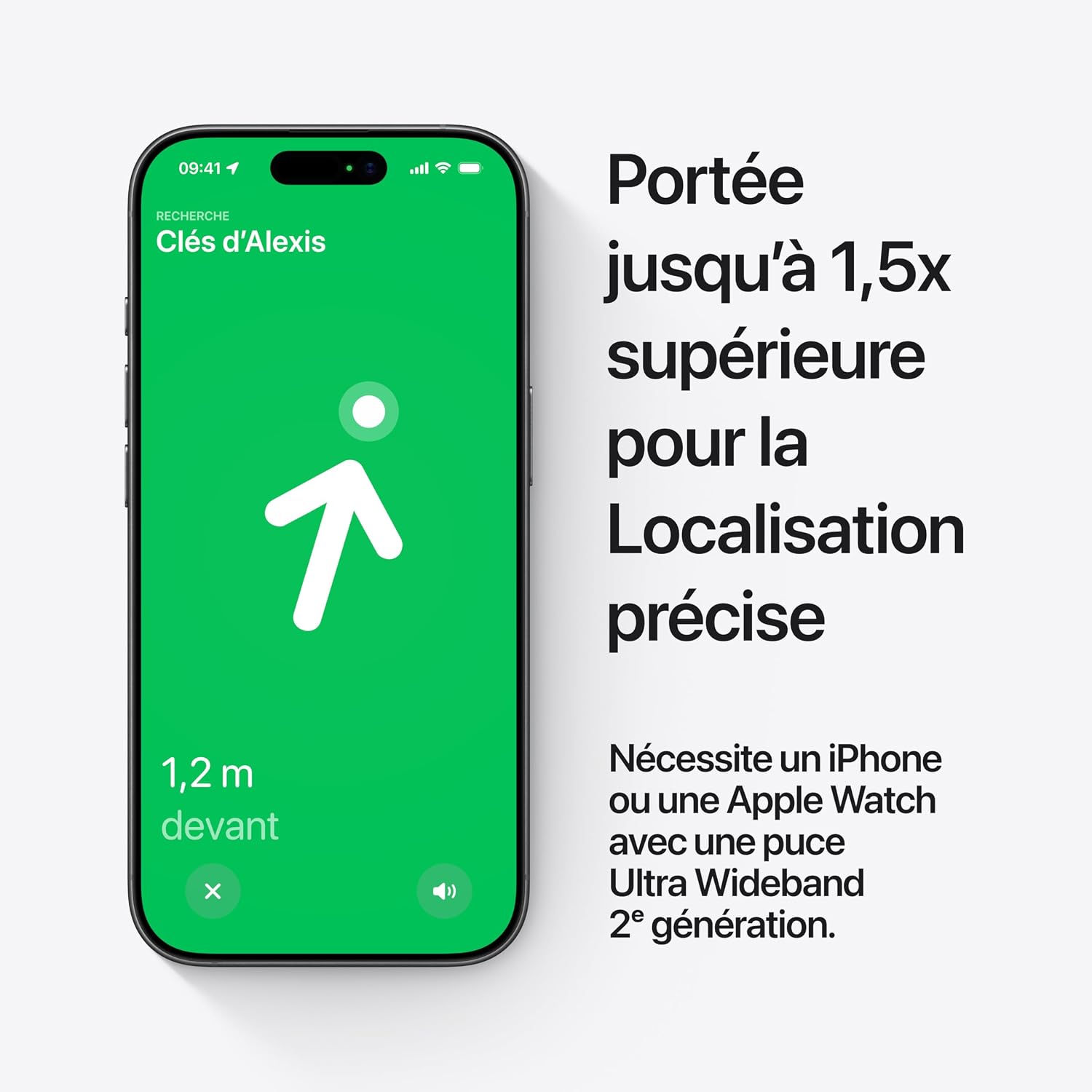 Detalle de Apple AirTag 2ᵉ génération – Lot de 4: traqueurs intelligents pour clés, portefeuille et plus