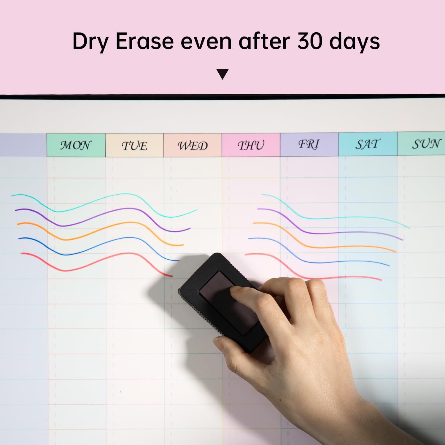Detalle 2 de MCCORL Magnetic Chore Chart weekly fridge whiteboard (Monday to Sunday)