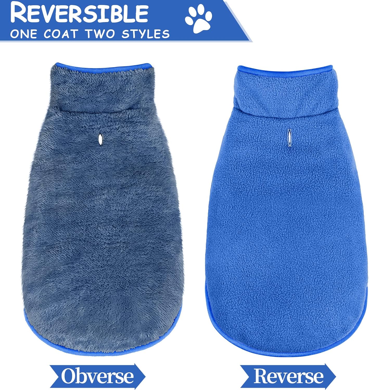 Detalle de Malier Reversible Fleece Dog Coat