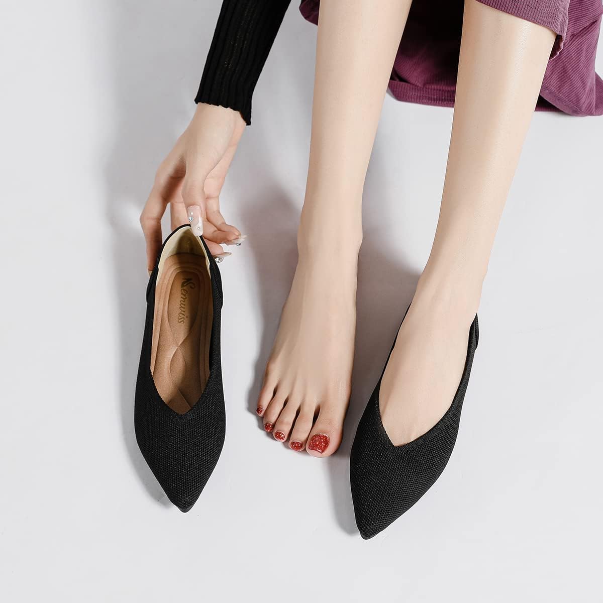 Thumbnail 4 de Semwiss Women's Ballet Flats ⚪