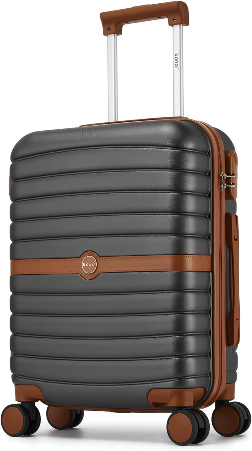 Thumbnail 2 de KONO 76.5 cm Large Hard-Shell Suitcase, 94 L, ABS + PC, 8 Wheels