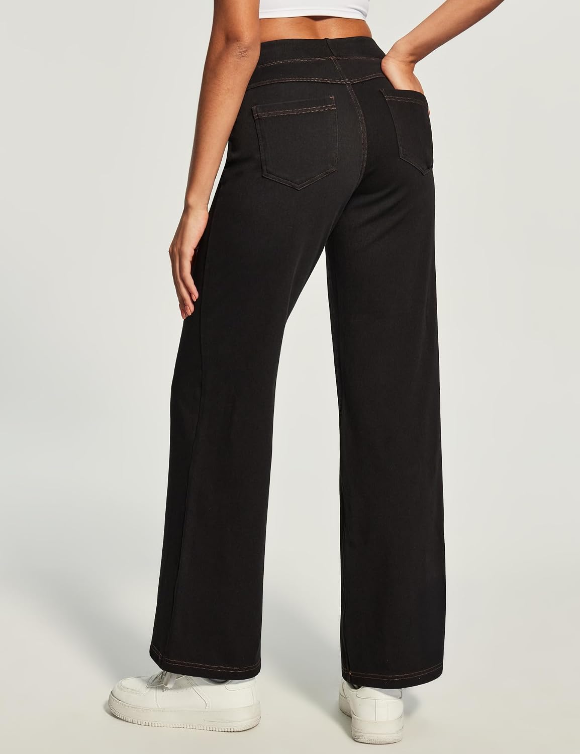 Thumbnail 5 de Heathyoga Wide Leg High Waist Jeans — Stretchy 1️⃣