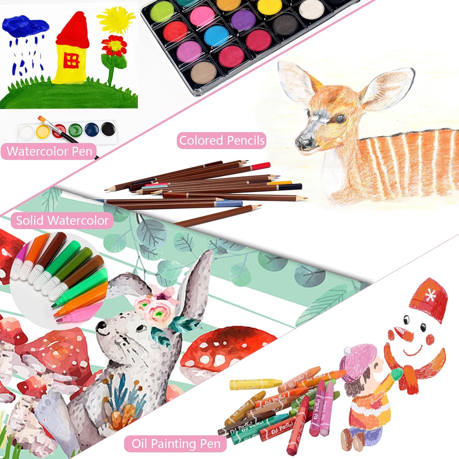 Detalle 2 de MIAOKE 145 PCS Set Pittura e Disegno 145 pezzi