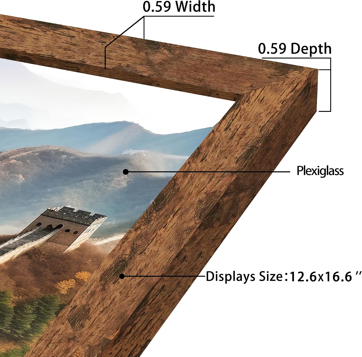 Detalle de Picrit 11x14 Brown Picture Frame