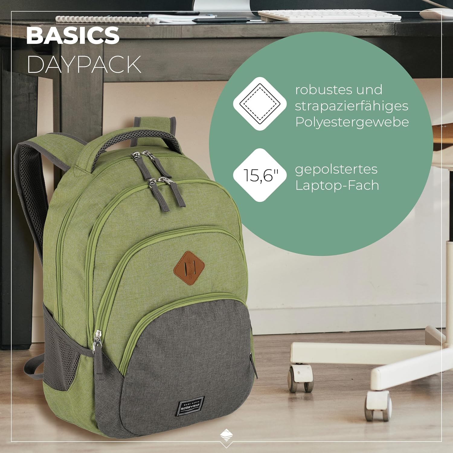 Thumbnail 1 de Travelite Handgepäck Rucksack BASICS – Laptop-Rucksack 15,6 Zoll, 22 Liter, 45 x 31 x 16 cm