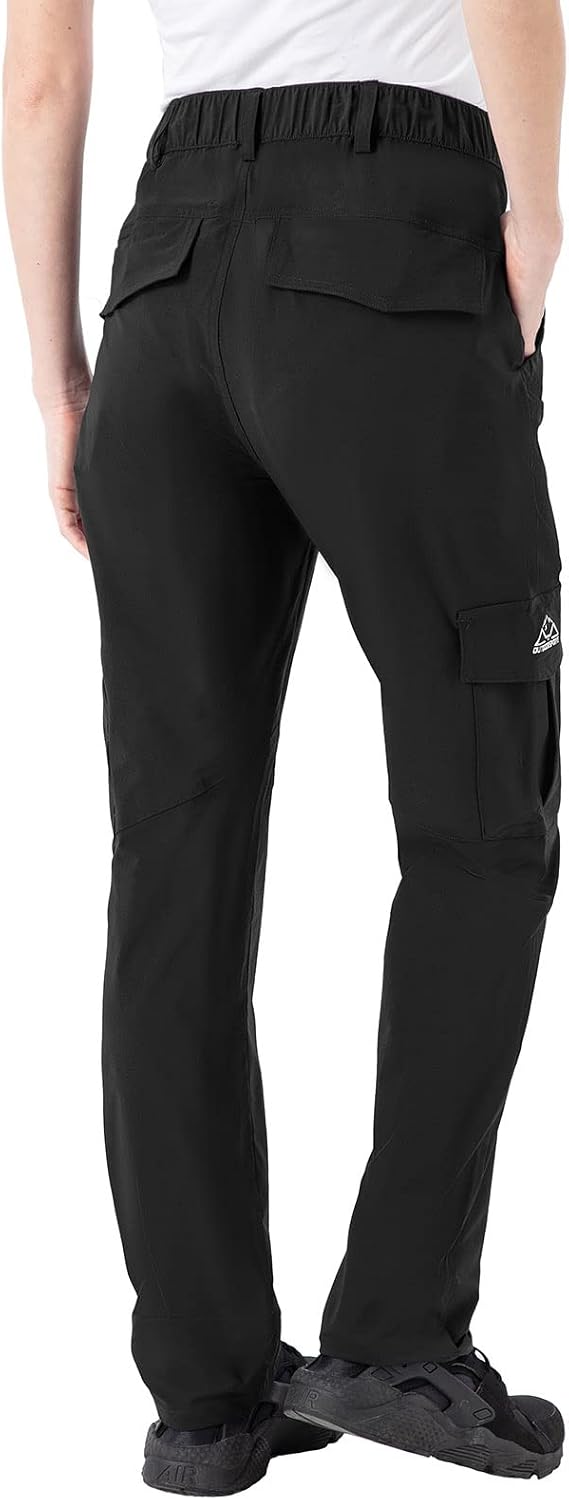 Detalle de JHMORP Women's Hiking Cargo Pants, Lightweight Stretch, Water-Resistant, UPF 50+