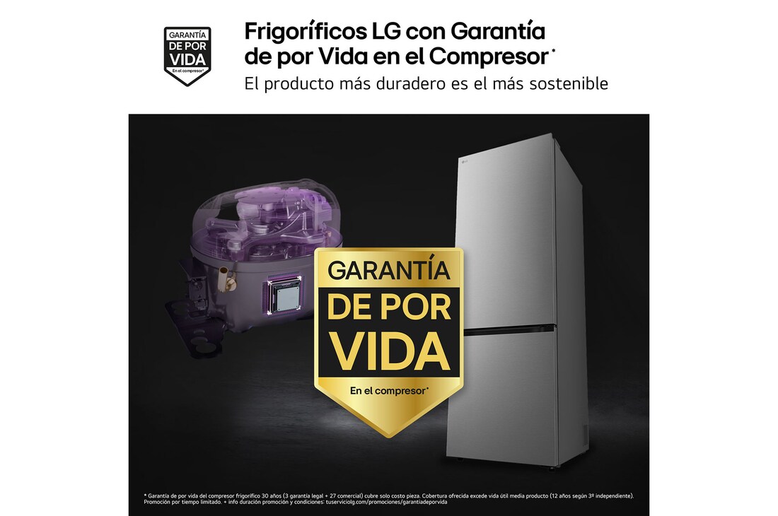 Detalle 2 de LG GBBW322DPY combi 465 L, inox antihuellas
