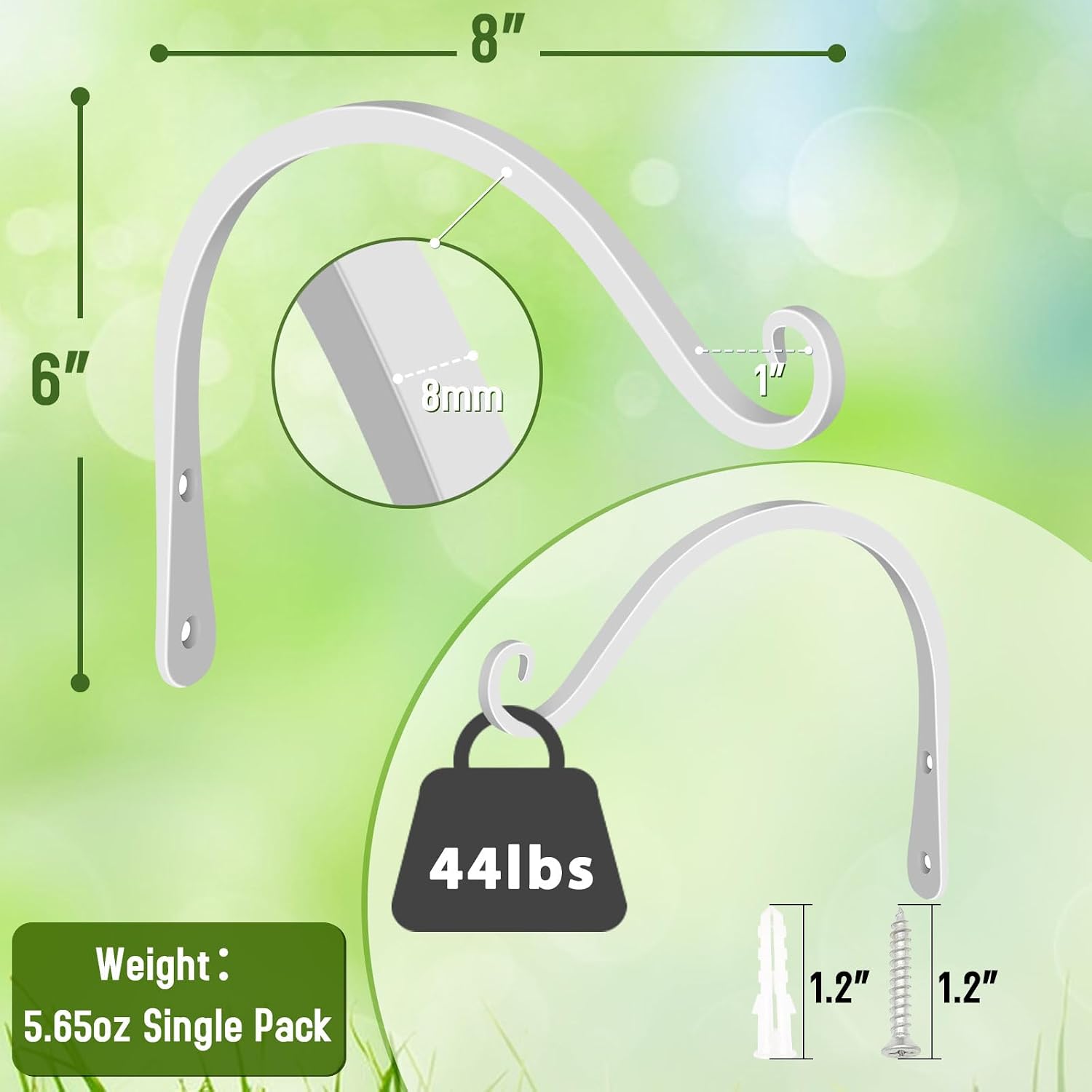 Thumbnail 1 de FEED GARDEN Plant Hooks, 44 lb Capacity