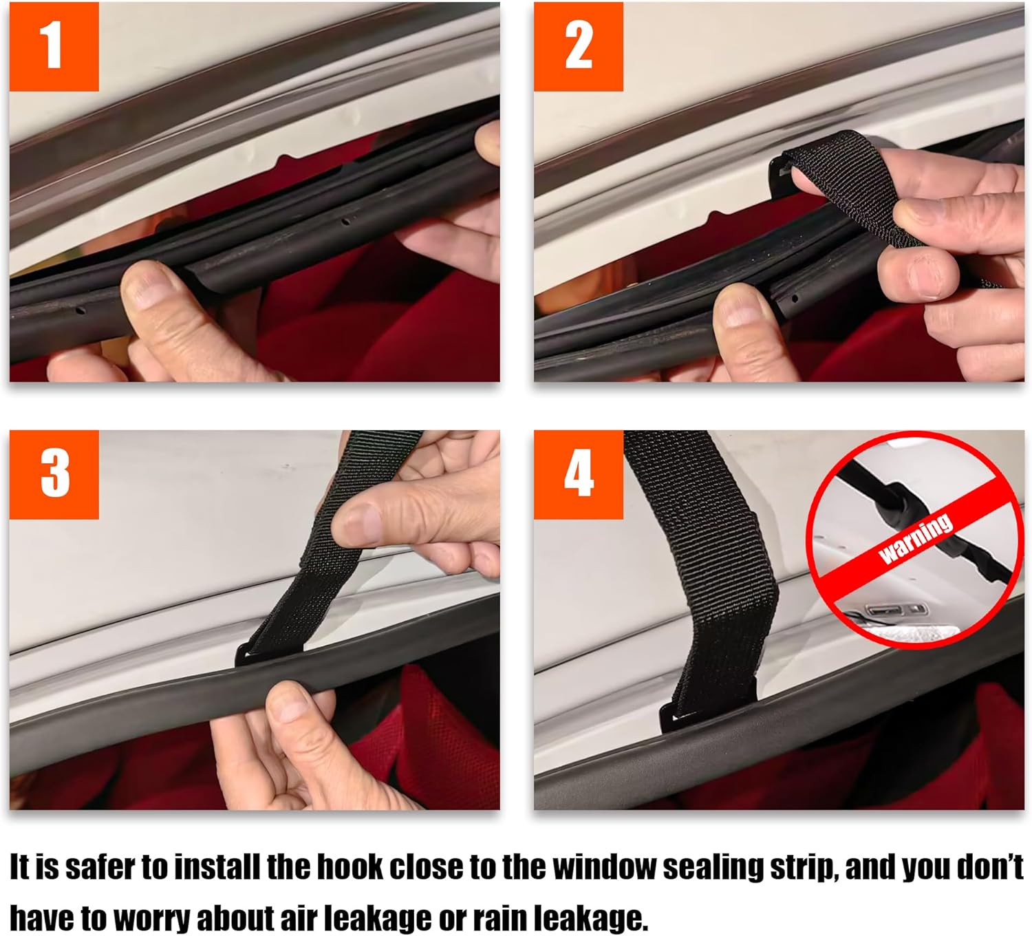Detalle 2 de Signstek Car Roof Cargo Bag: 1000D PVC Waterproof, 15 cu ft with 8 reinforced straps