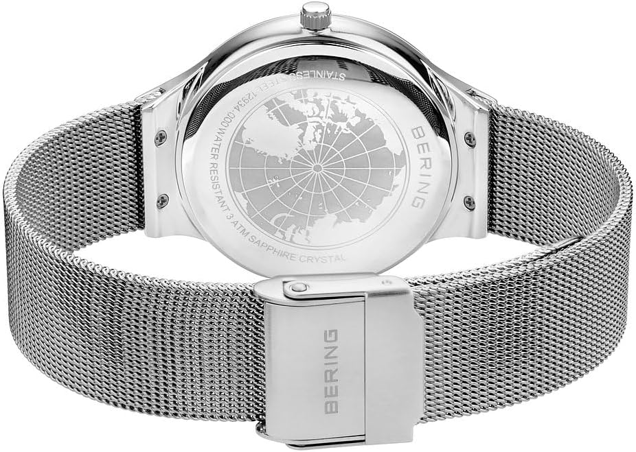Thumbnail 4 de BERING 12934 Montre à Quartz pour Femme — 34 mm, Acier Inoxydable, Cadran Saphir, Bracelet Milanais