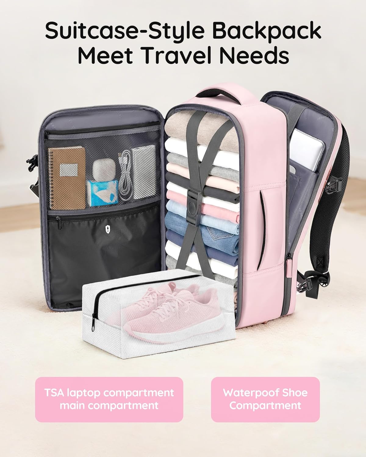 Detalle 2 de Taygeer Travel Backpack, 15.6-Inch Laptop Compartment