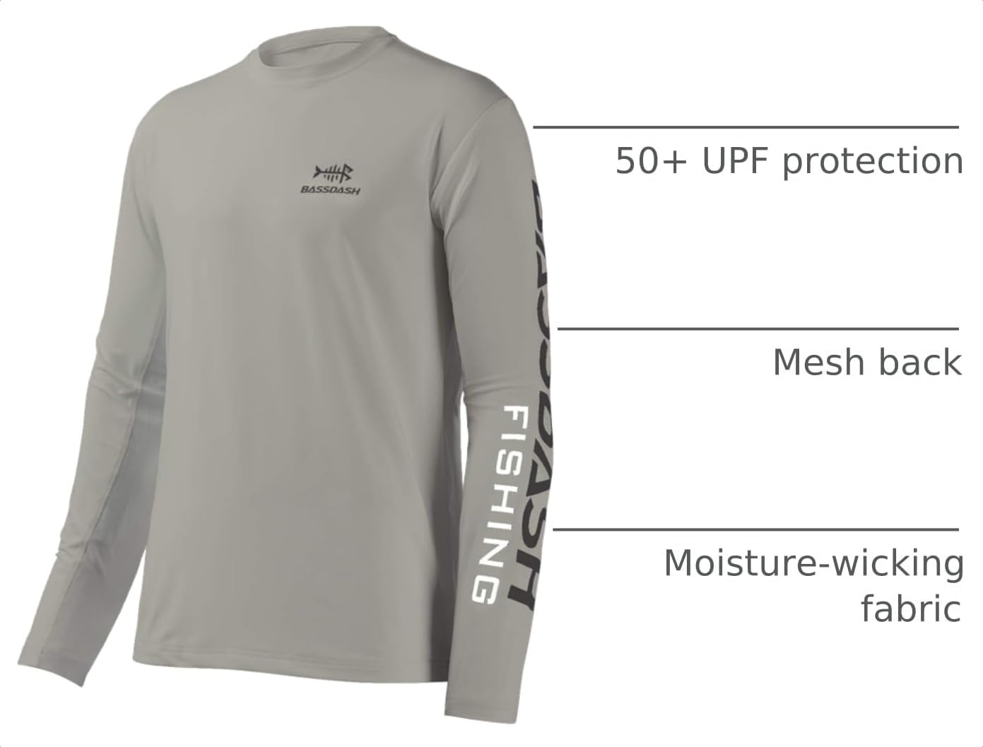 Thumbnail 3 de BASSDASH Fishing T Shirts for Men: UV Sun Protection UPF 50+ Long Sleeve Tee