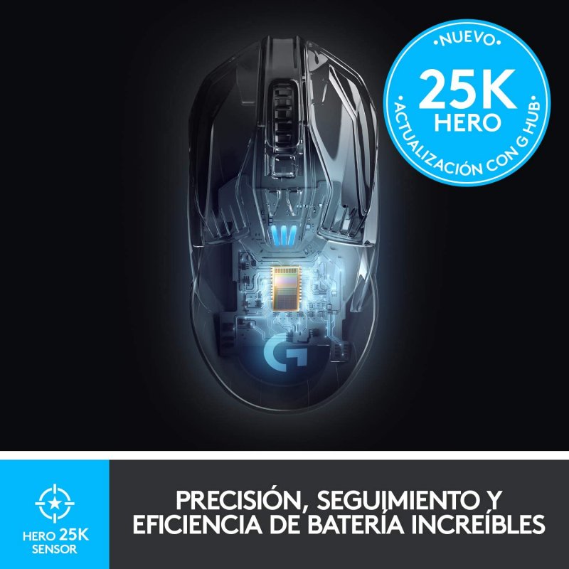 Thumbnail 1 de Logitech G903 LIGHTSPEED, ratón gaming inalámbrico de 25.600 DPI con RGB