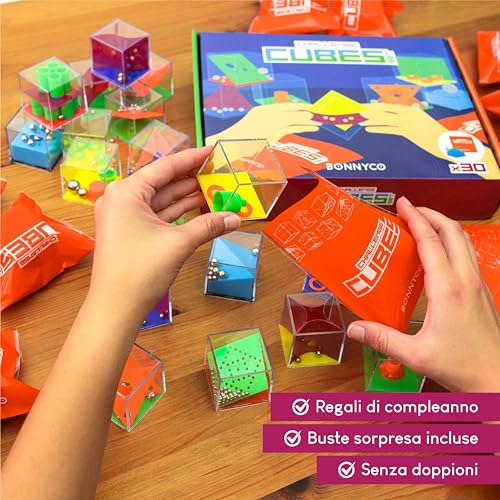 Thumbnail 2 de BONNYCO Cubi Rompicapo Bambini 30 Mini Giochi per Gadget Compleanno