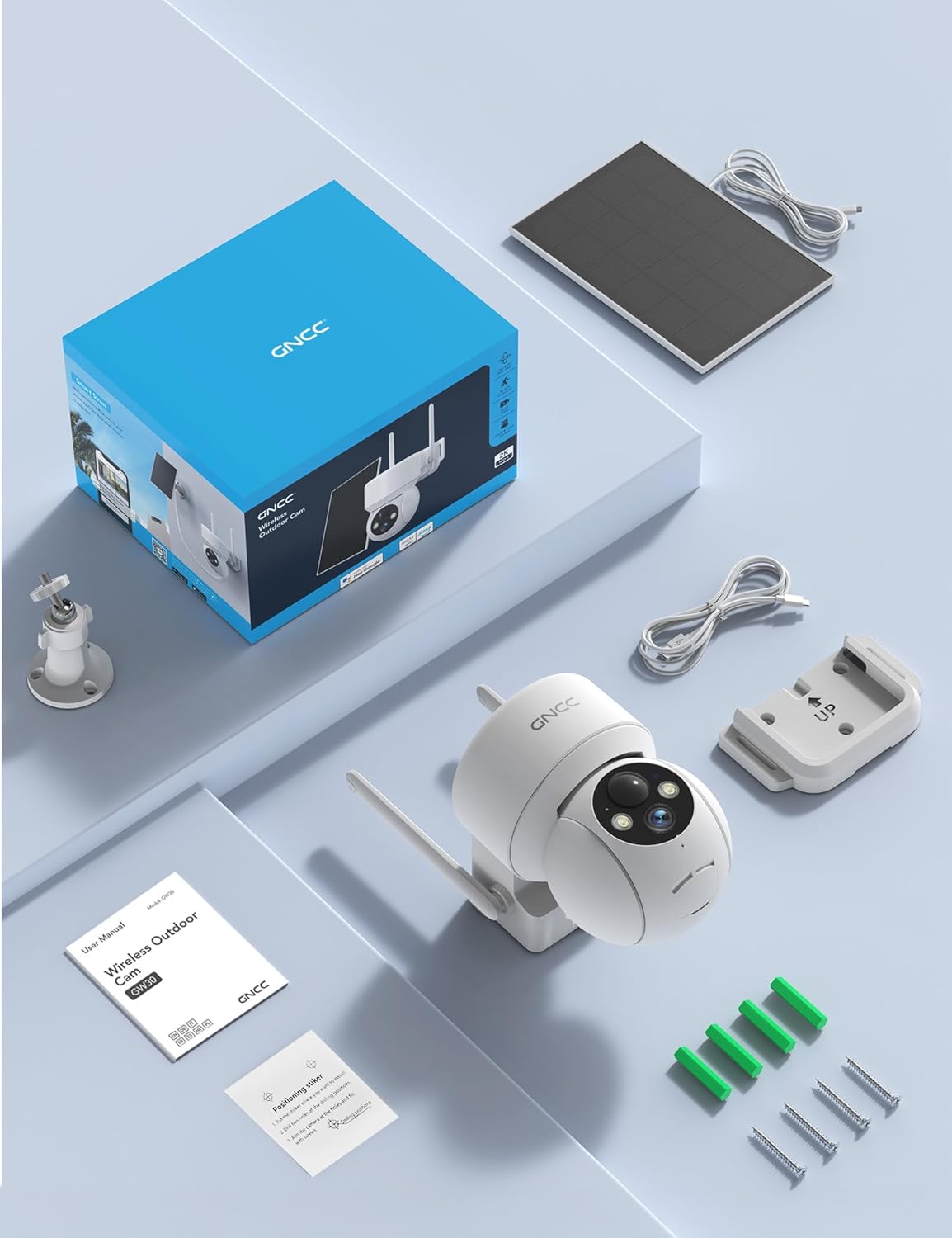 Thumbnail 6 de GNCC Caméra solaire extérieure 360°