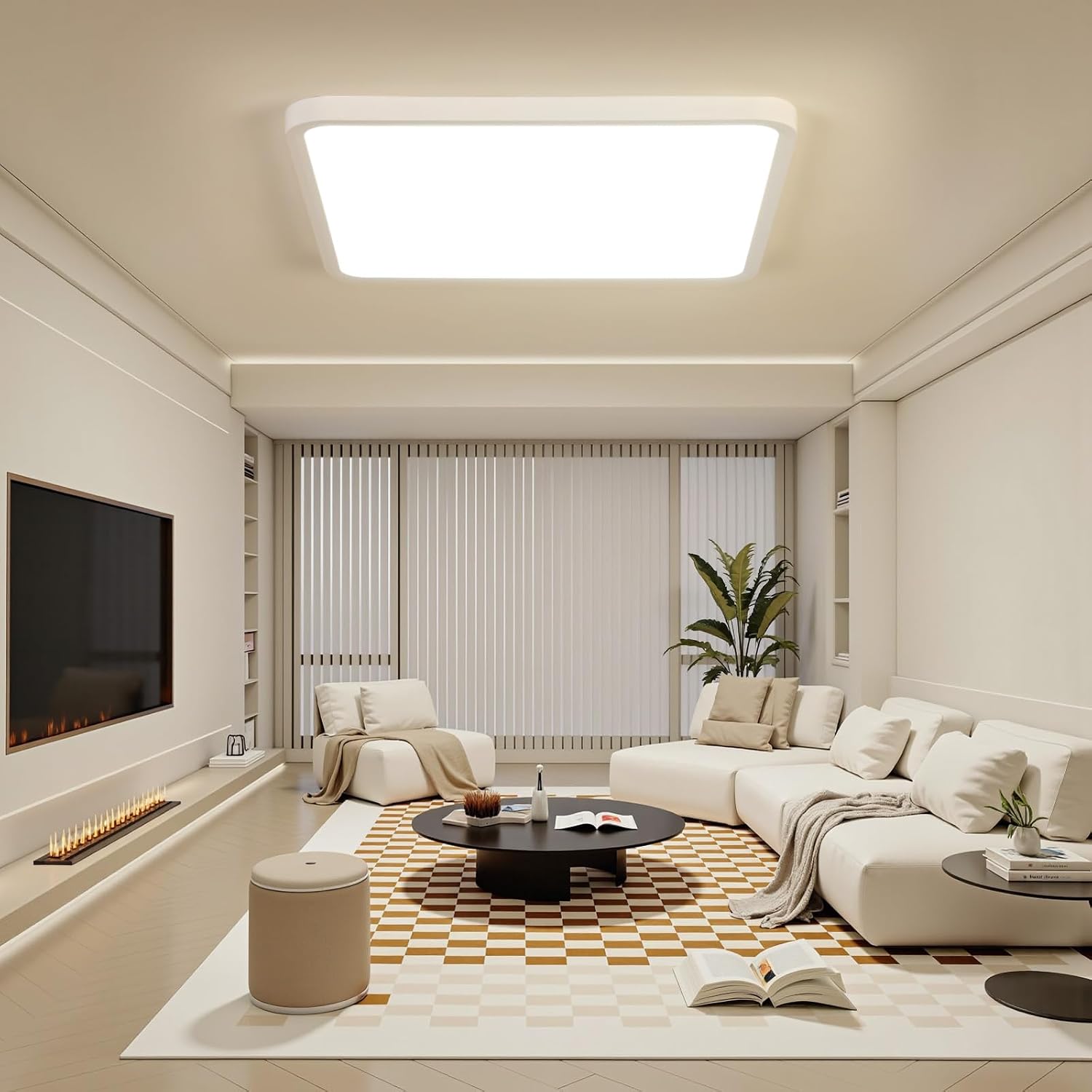 Thumbnail 6 de EASY EAGLE Plafoniera LED soffitto 50 cm: luce intensa, design ultrasottile e affidabile