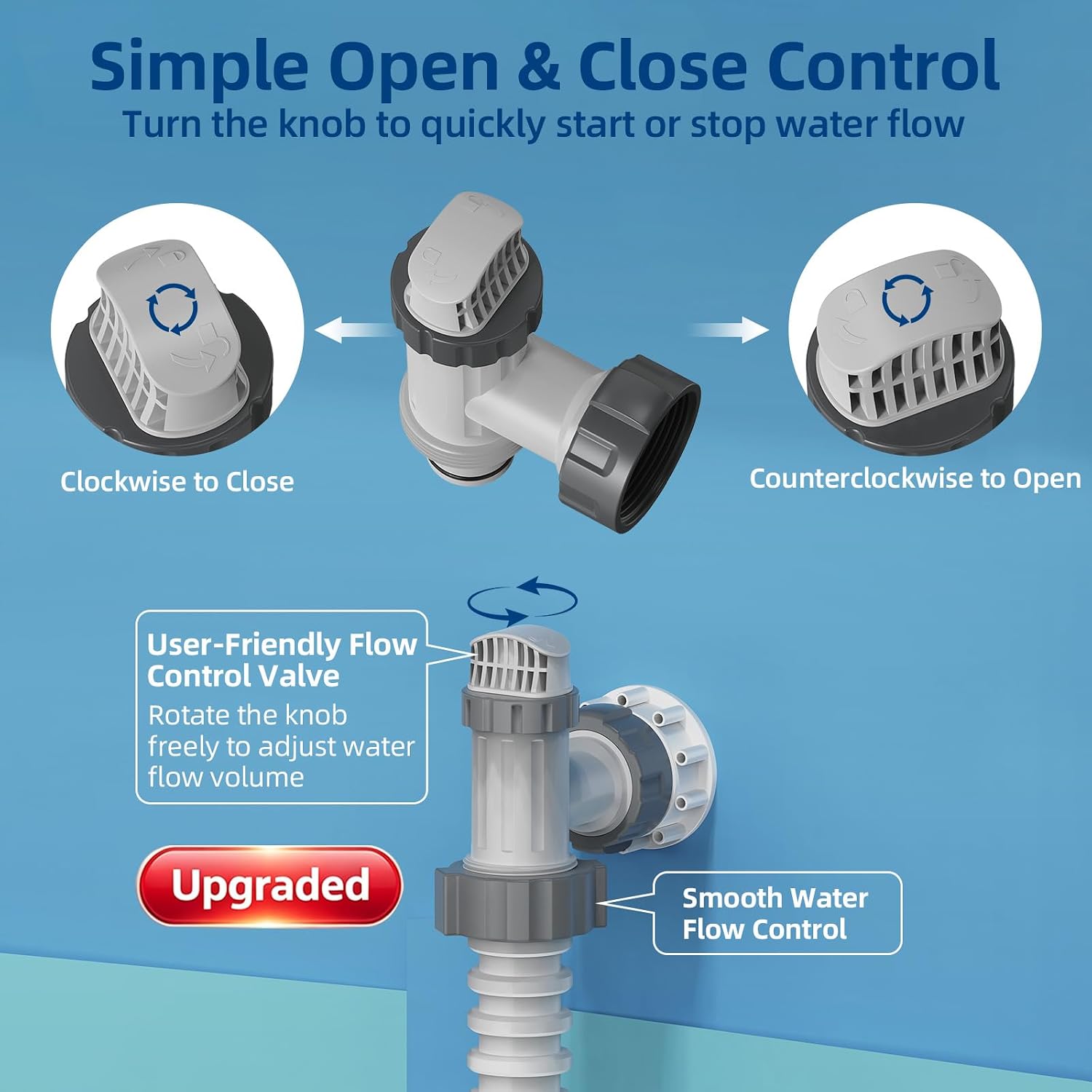 Thumbnail 5 de Plunger Valve for Above-Ground Pools, 1.5-Inch Hoses