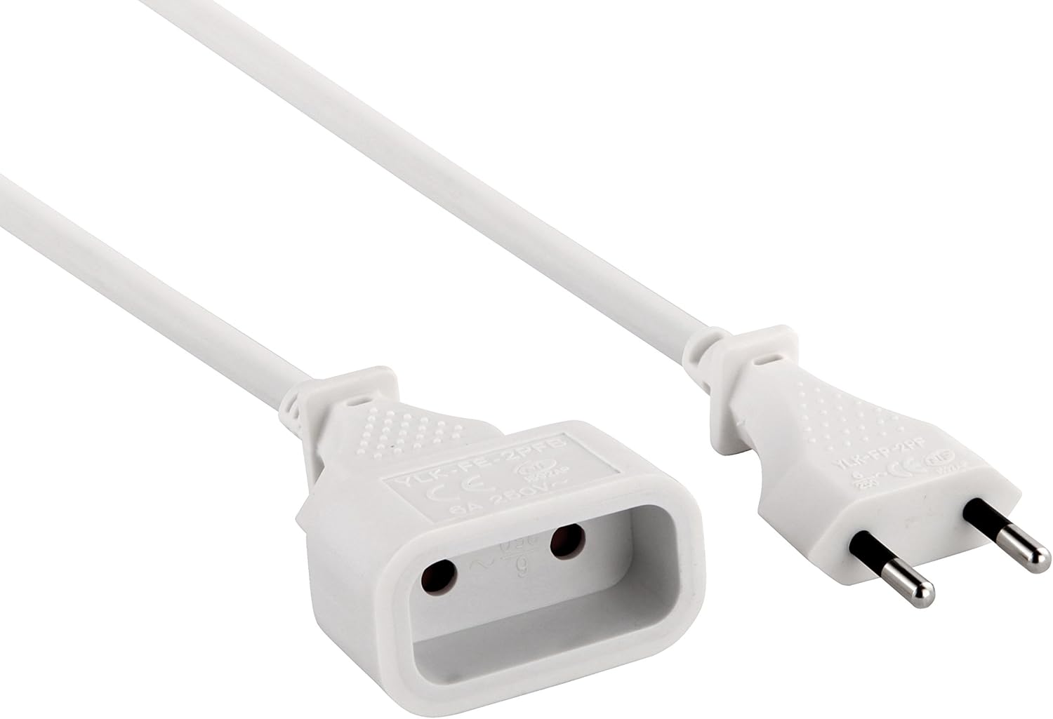 Thumbnail 2 de Electraline 20647011D Rallonge Prolongateur électrique 2 m - prise européenne 6A, section 2x0,75 mm²