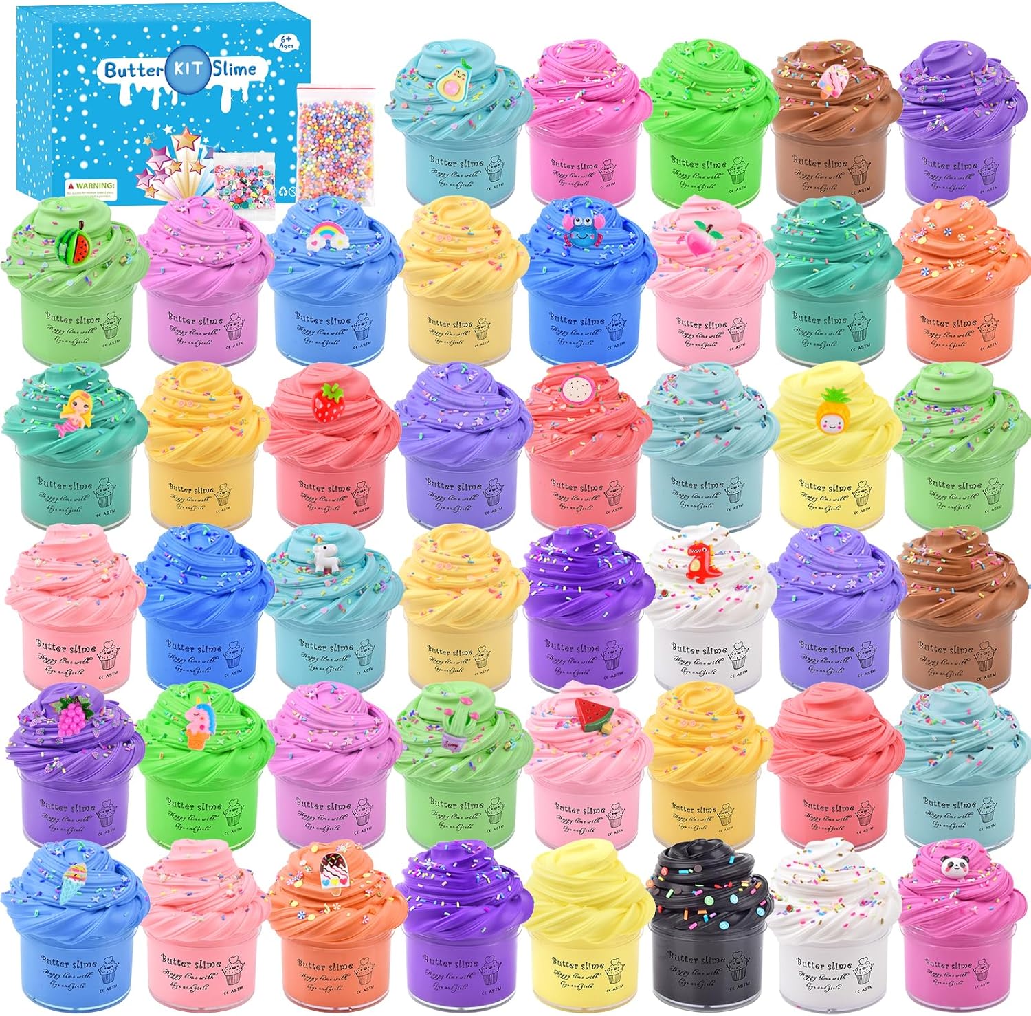 Thumbnail 6 de Fluffy Cloud Slime Kit 10-pack for kids