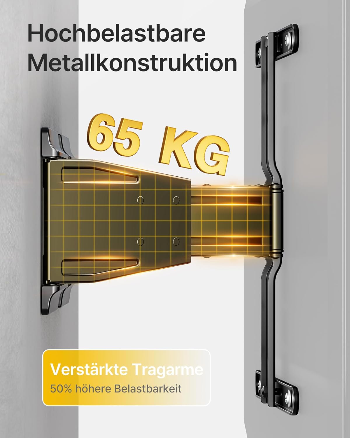 Detalle de monTEK Ultra Slim TV-Wandhalterung 65 kg