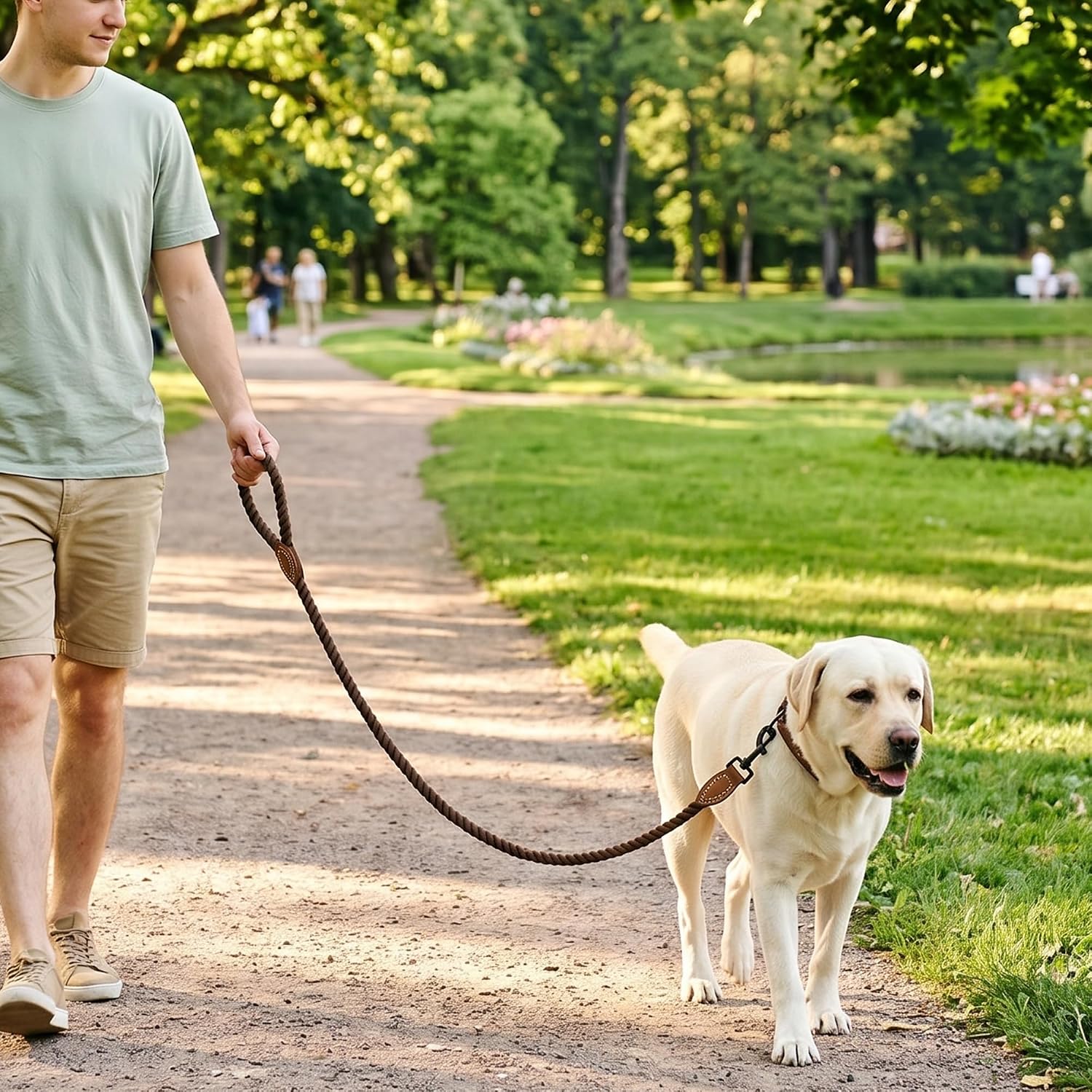 Detalle de Mile High Life Cotton Rope Dog Leash, 4 ft