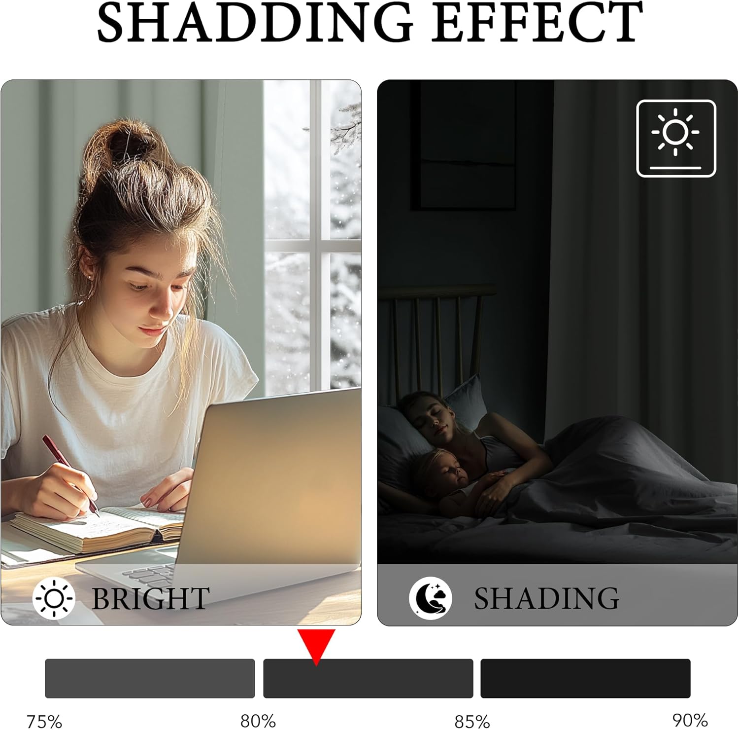 Thumbnail 1 de KGORGE Scheibengardine Salbeigrün – blickdichtes Küchenvorhang-Set mit Ösen (90 x 90 cm, 2er-Pack)