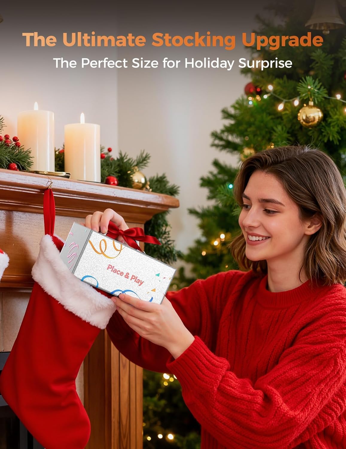 Thumbnail 6 de BBL Gift for Men & Women: Portable Induction Speaker with Stand, Clock and No-Bluetooth Instant Sound