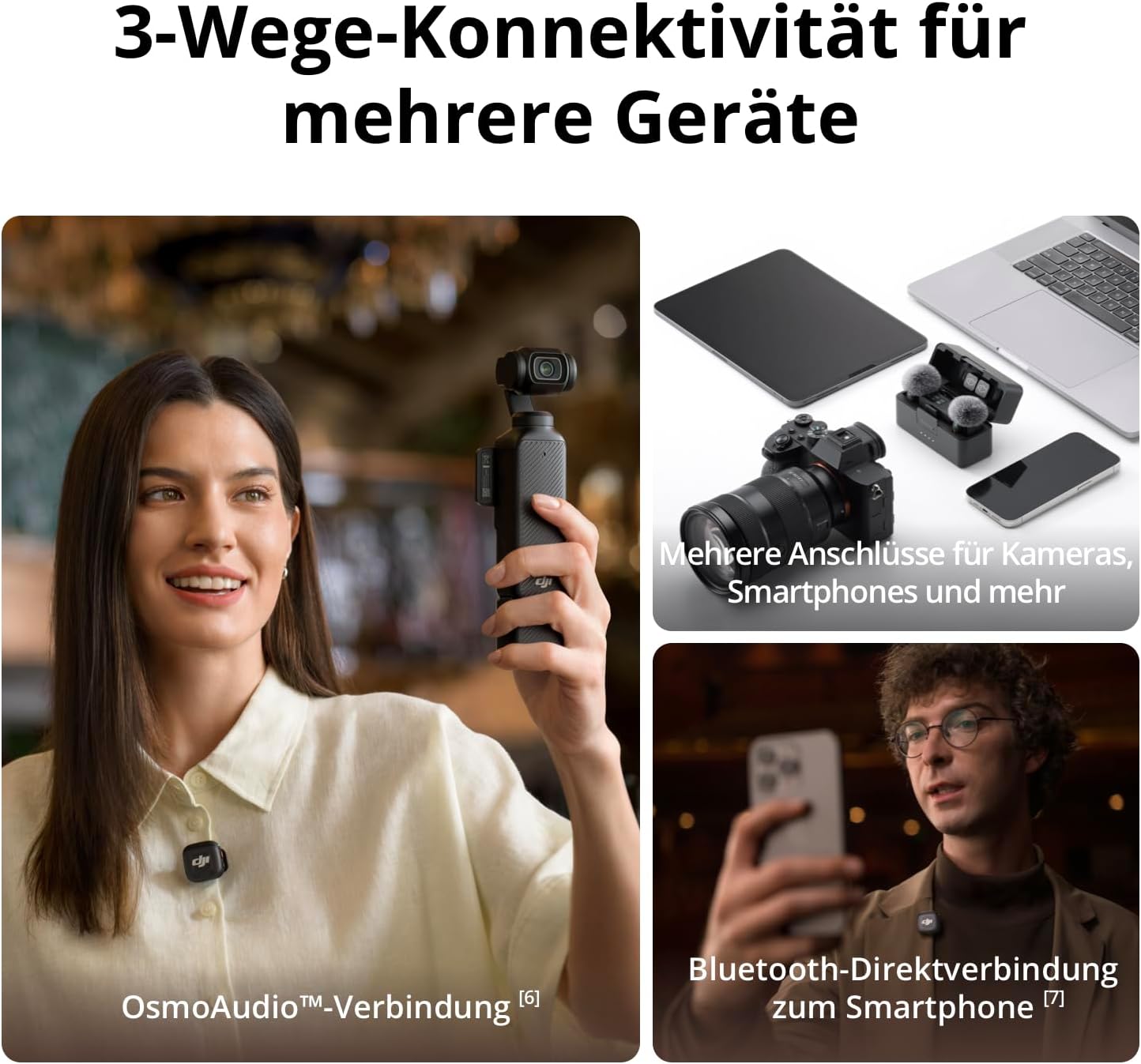 Thumbnail 4 de DJI Mic 3 Funkmikrofon 28 Std. Laufzeit