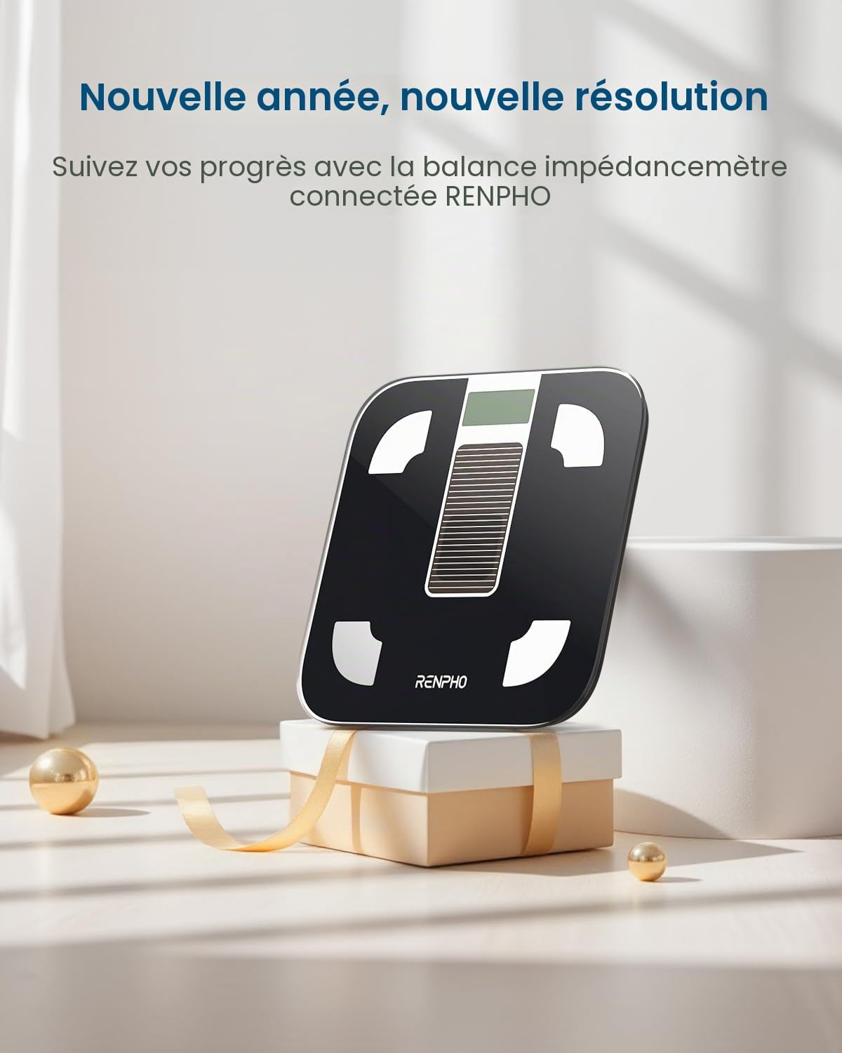 Thumbnail 5 de RENPHO Balance Pèse-Personne Solaire sans pile — Balance connectée avec app et 13 analyses corporelles