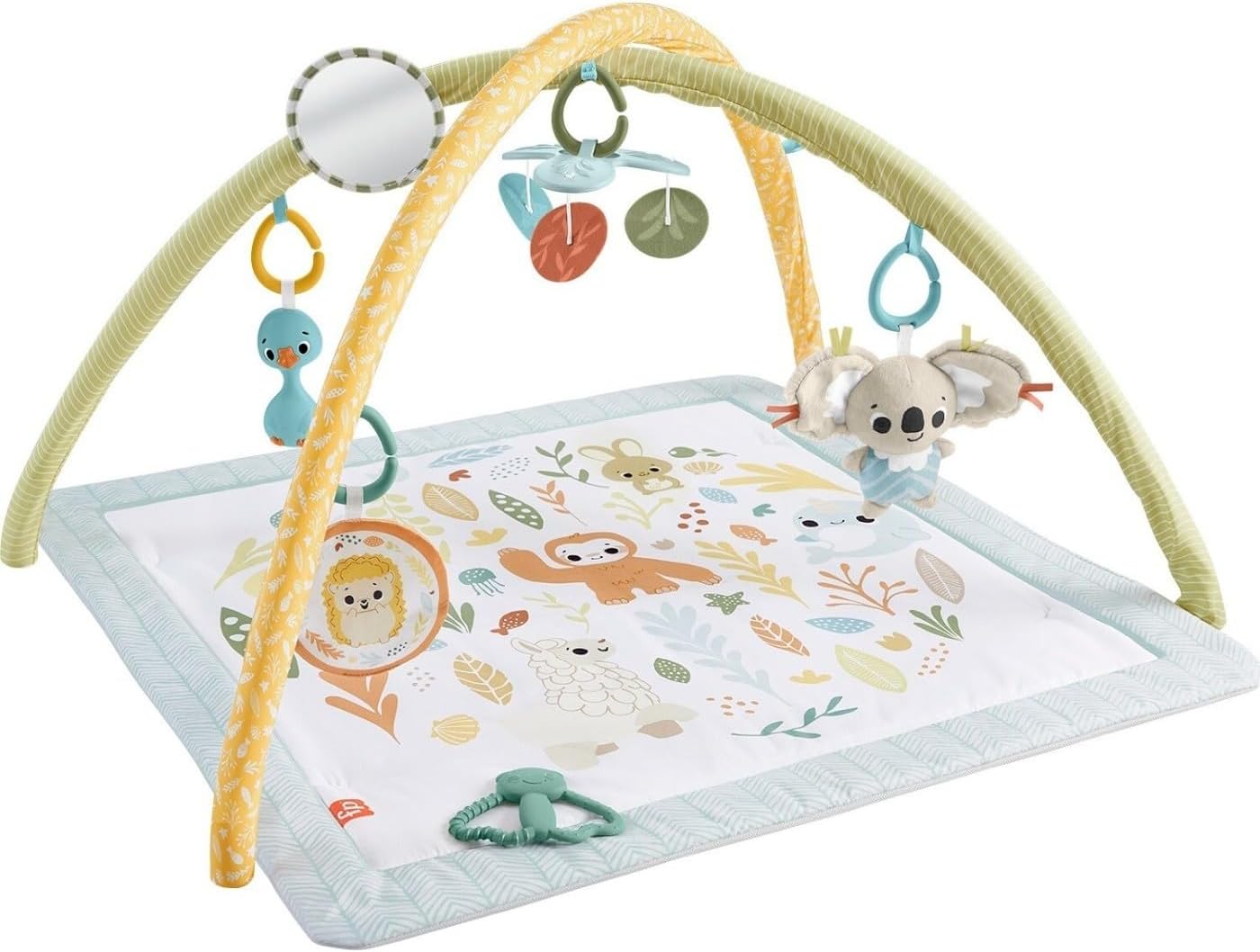 Thumbnail 6 de Fisher-Price Baby Playmat Simply Senses Newborn Gym with Mobile & Sensory Toys