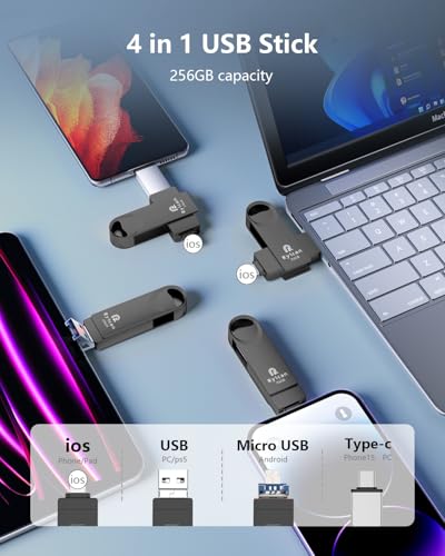 Thumbnail 3 de Ryican 256GB USB C Pen Drive 4 en 1 para iPhone 📱