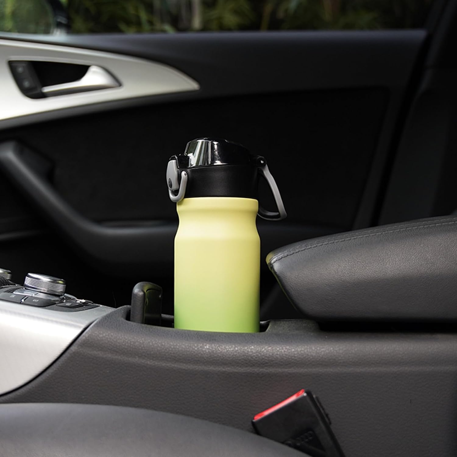 Detalle 2 de BJPKPK 18oz Insulated Stainless Steel Water Bottle with Straw, Double-Wall Vacuum Insulation & Leak-Proof Lockable Flip Lid (BPA-Free)