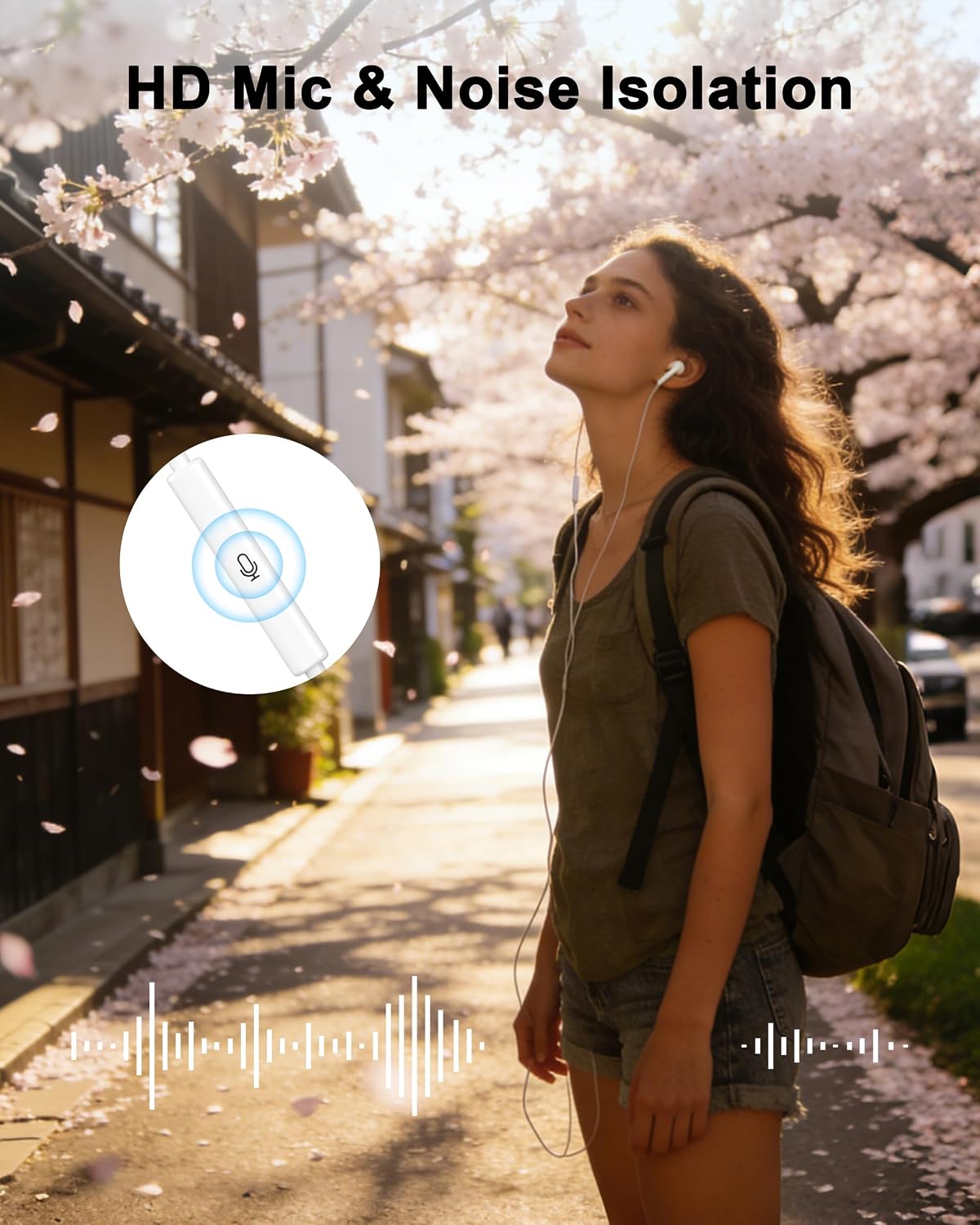 Detalle 2 de MFi Certified USB-C Wired Headphones