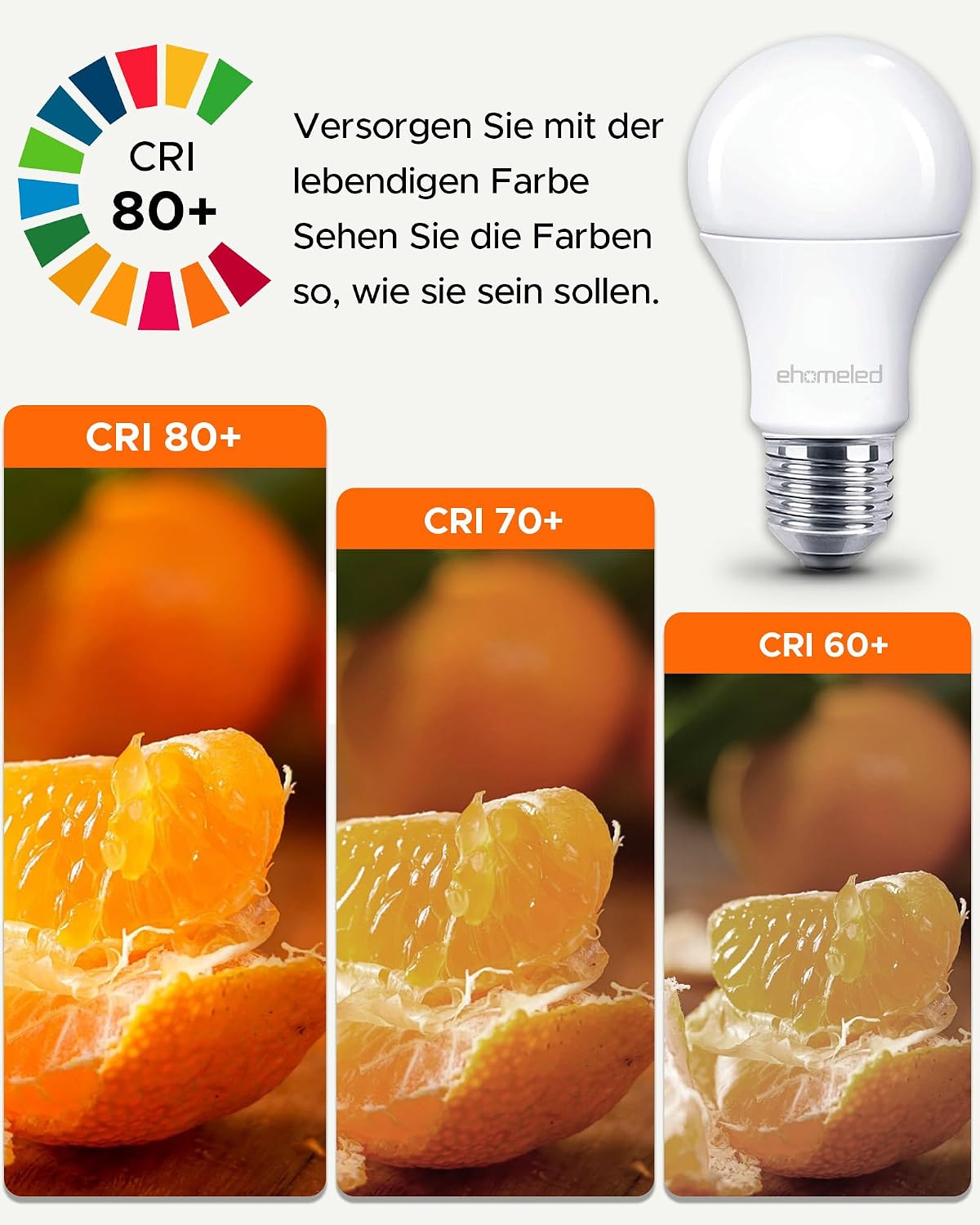 Detalle 2 de ehomeled E27 LED Neutralweiss 11W 1521 Lumen