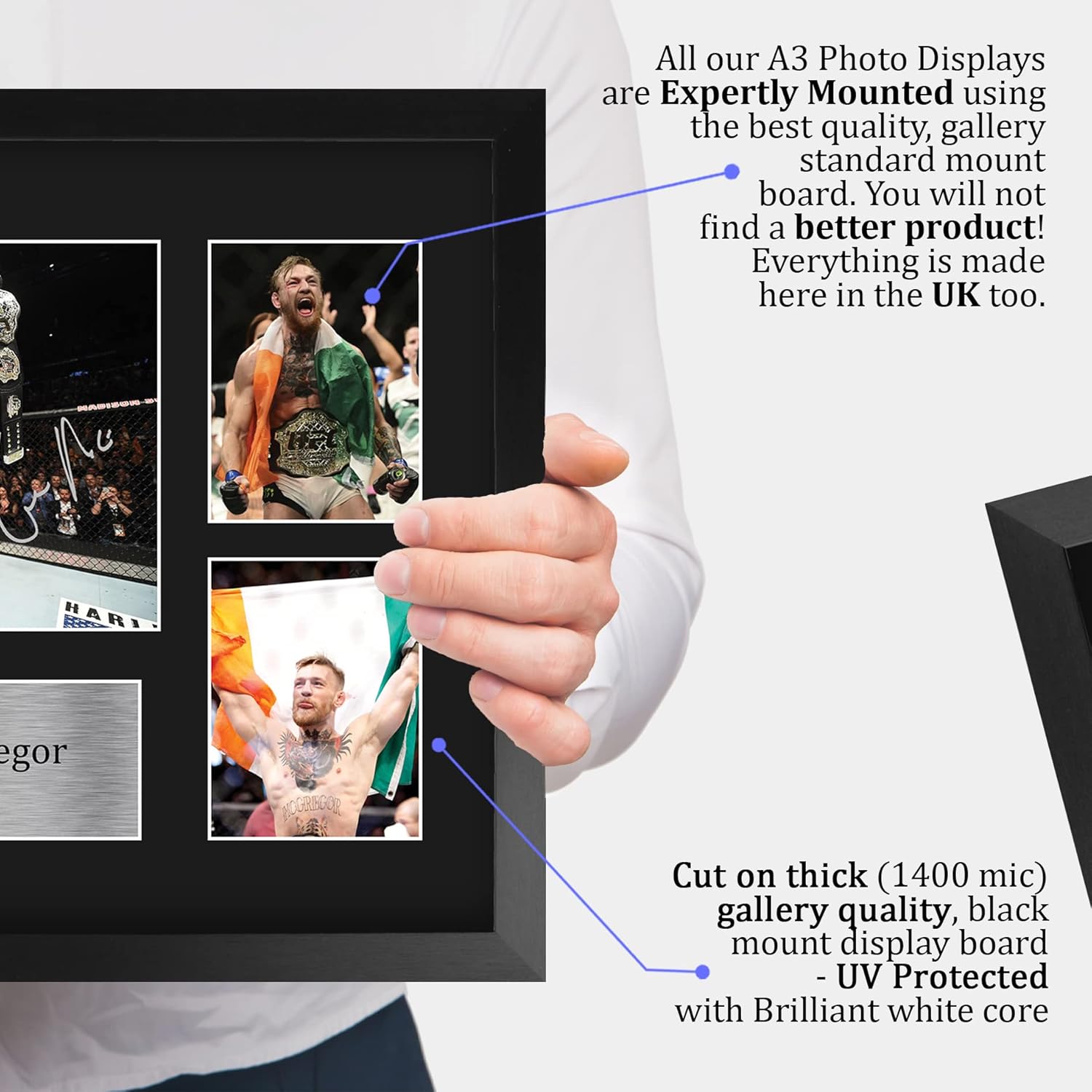 Thumbnail 3 de HWC Trading FR A3 Conor McGregor framed signed autograph picture for UFC memorabilia fans (A3)
