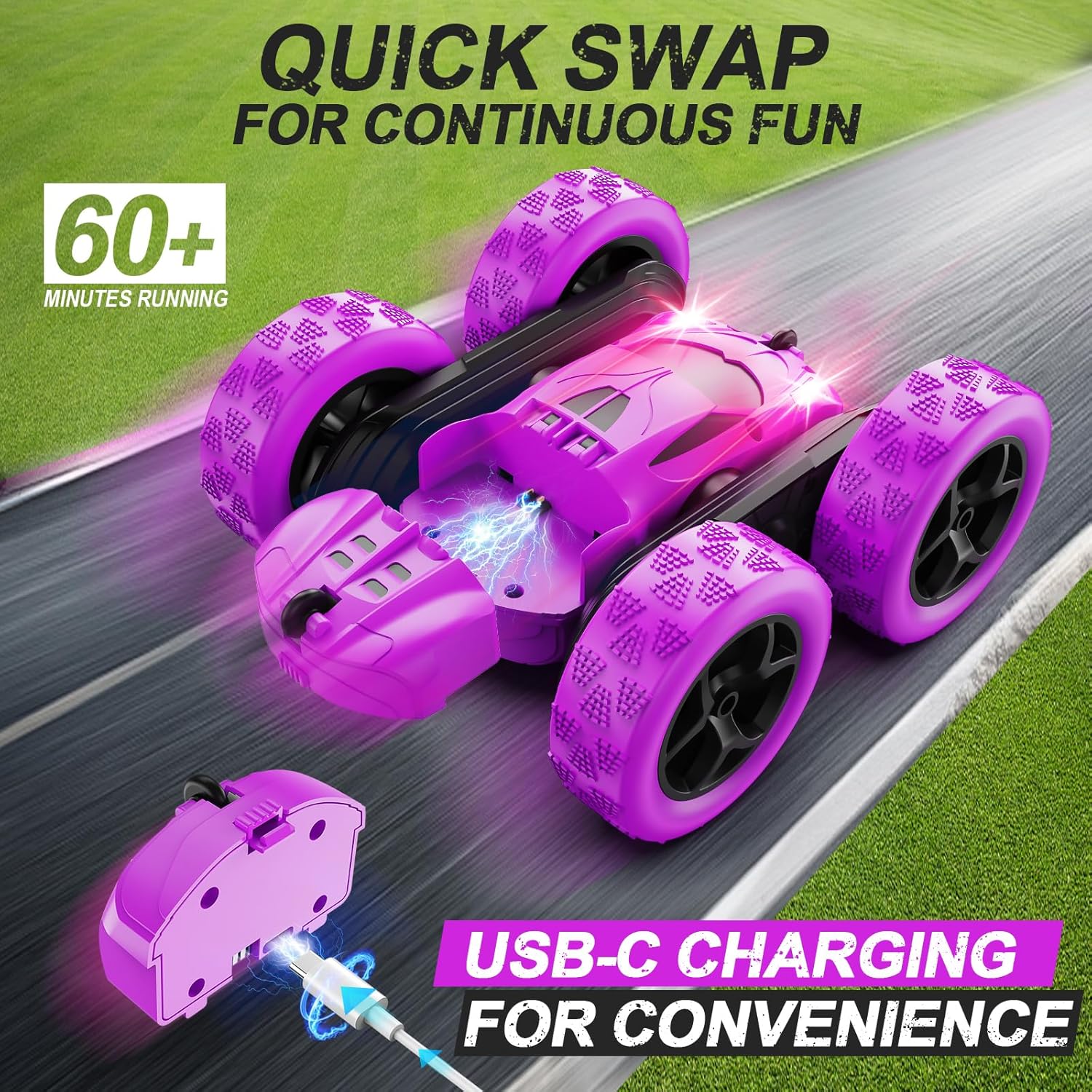 Detalle 2 de QUNREDA RC stunt car
