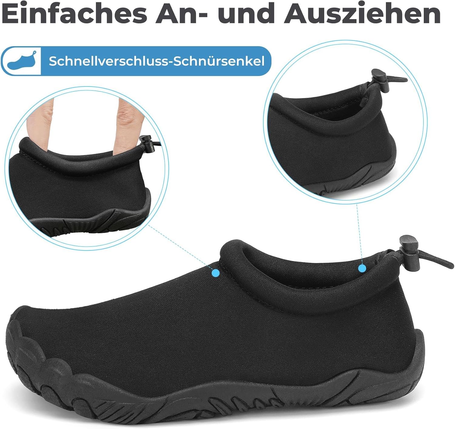 Thumbnail 3 de Mishansha Kinder Badeschuhe – Schnell Trocknend, Atmungsaktiv und Rutschfest (Gr. 24–35)
