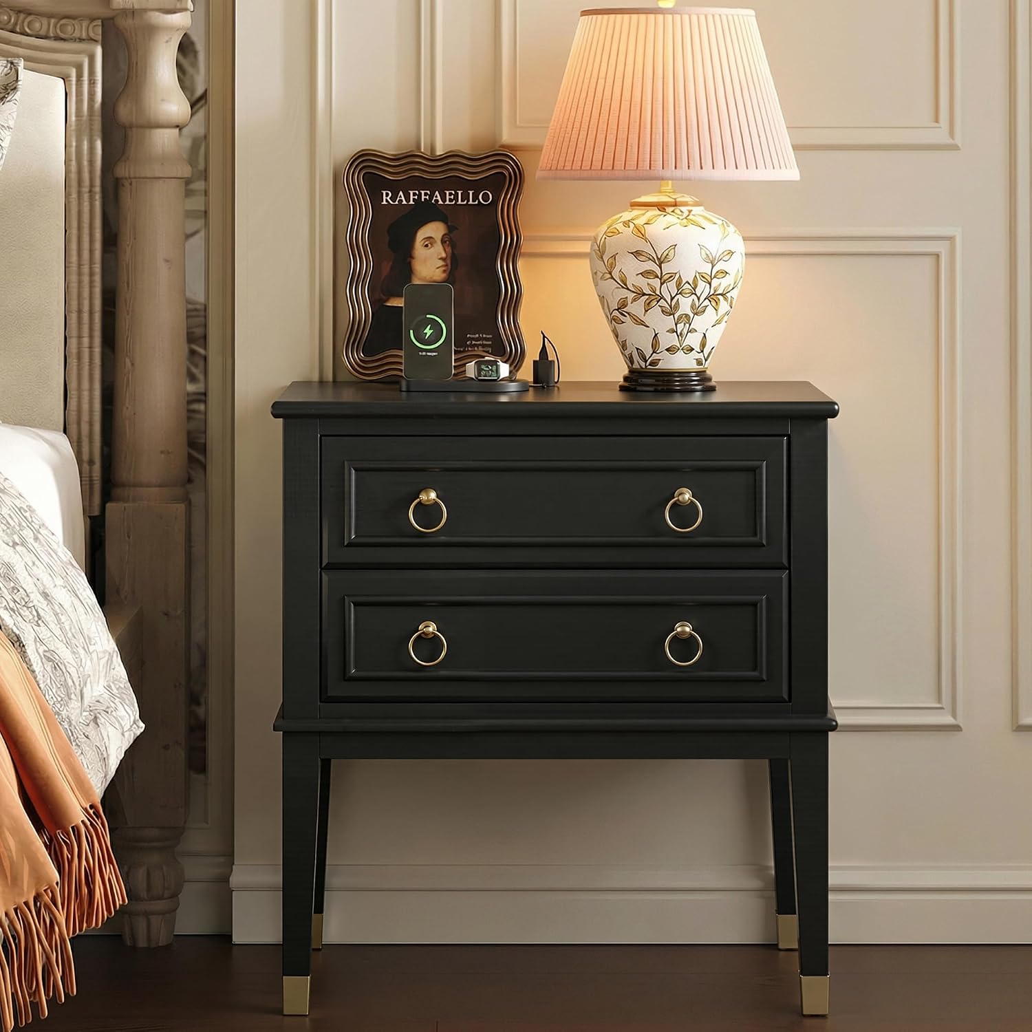 Detalle de Huuger Nightstand, 27.6-Inch Tall