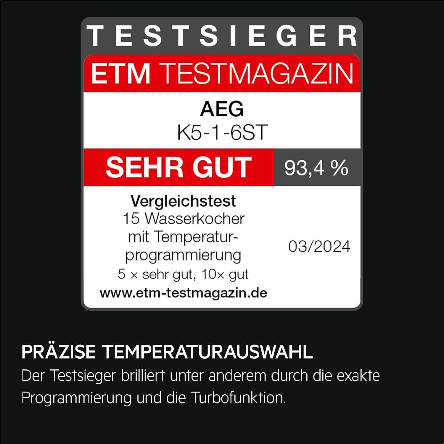 Detalle 2 de AEG Deli 5 Wasserkocher 1,7 l