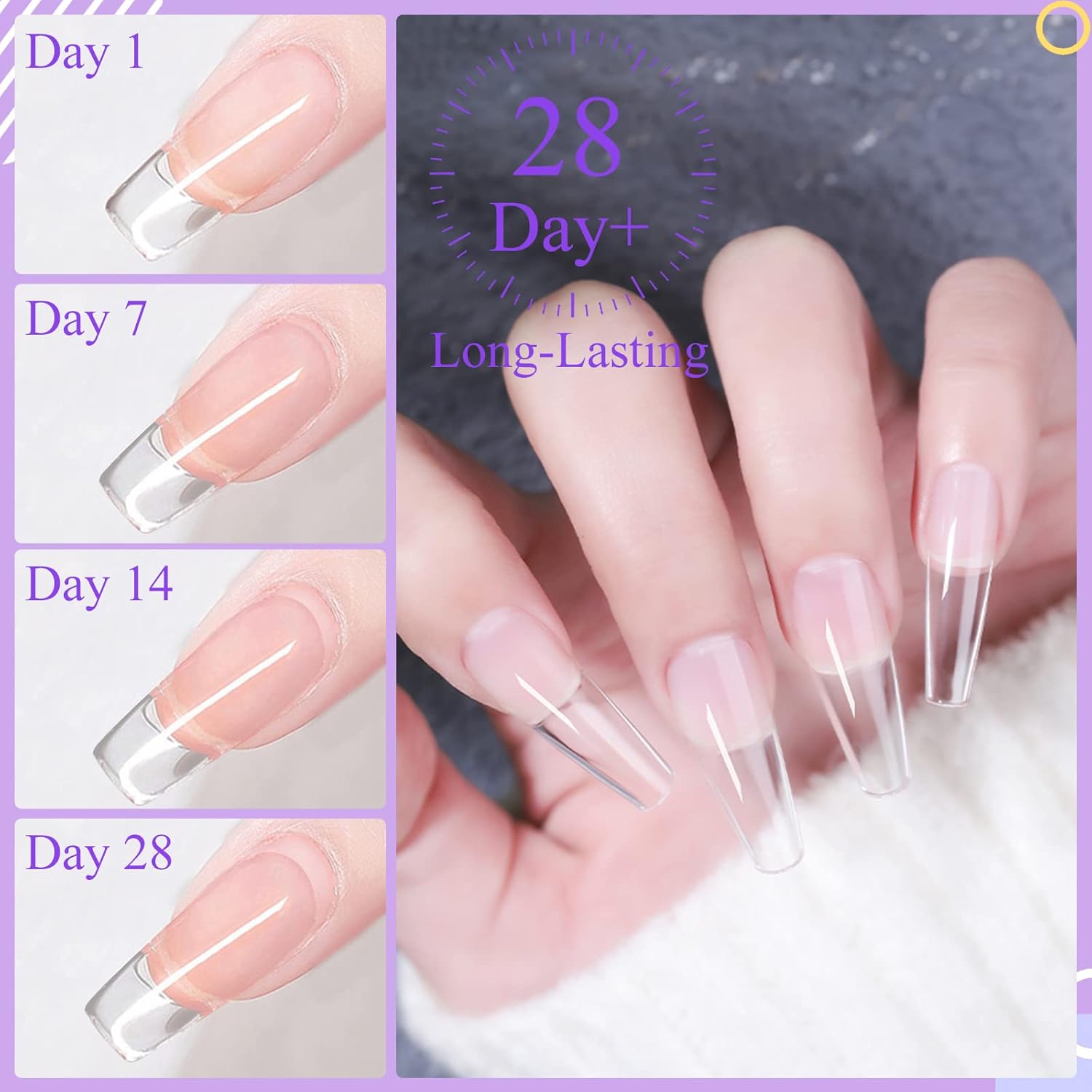 Thumbnail 3 de Saviland klares Aufbaugel für Gelnägel (100 g) – UV-LED Builder-Gel für Nagelverlängerung & Reparatur