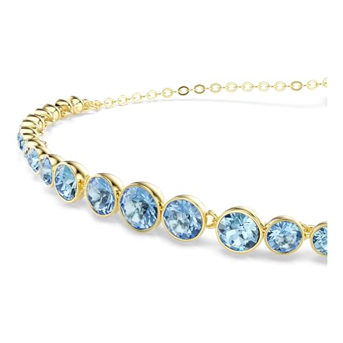Detalle 2 de Swarovski Imber Pulsera Talla Redonda Azul con Acabado en Oro de 18 Quilates