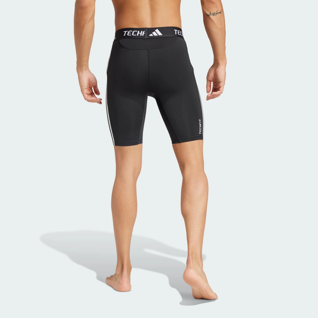 Thumbnail 1 de Mallas cortas de compresión Adidas TECHFIT Training 3-Stripes – negro
