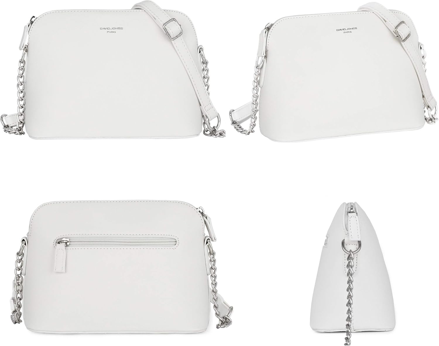 Thumbnail 3 de David Jones Petit sac bandoulière chaîne argentée en cuir PU rigide