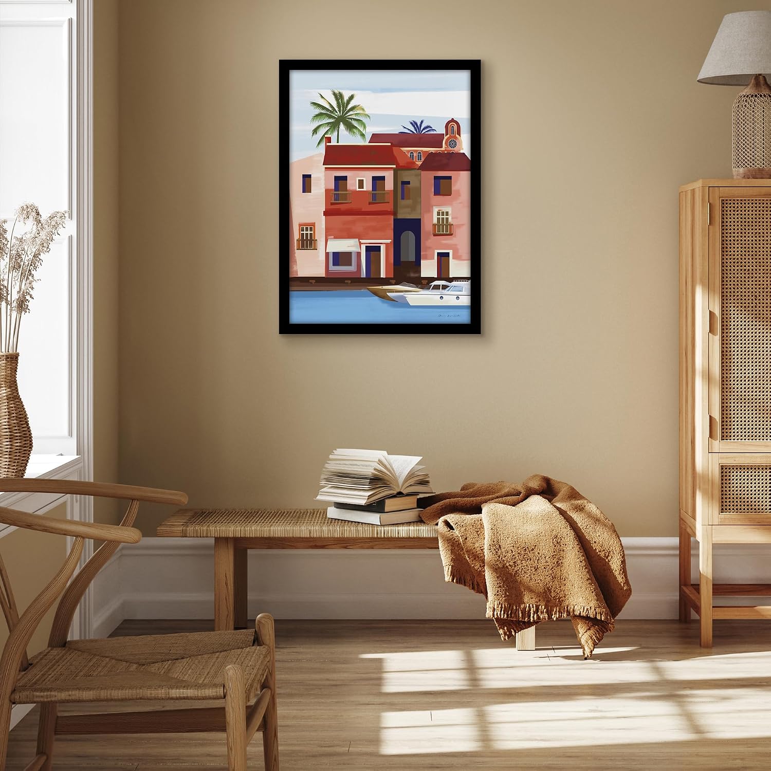 Detalle de Americanflat Epic szeroka czarna ramka na zdjęcia 50 × 70 cm z pleksi