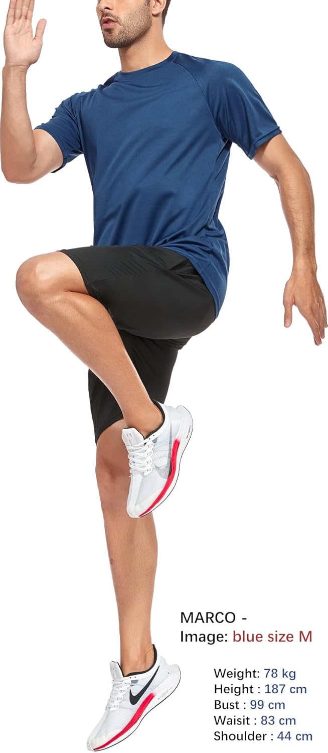 Detalle 2 de HOPLYNN 3/5 Pack Running Shirts 100% Polyester