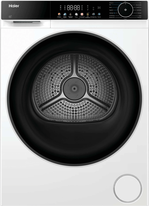 Detalle de Haier HD90-C657U1 Trockner – 9 kg mit Smart AI Automatikprogramm und I-Refresh