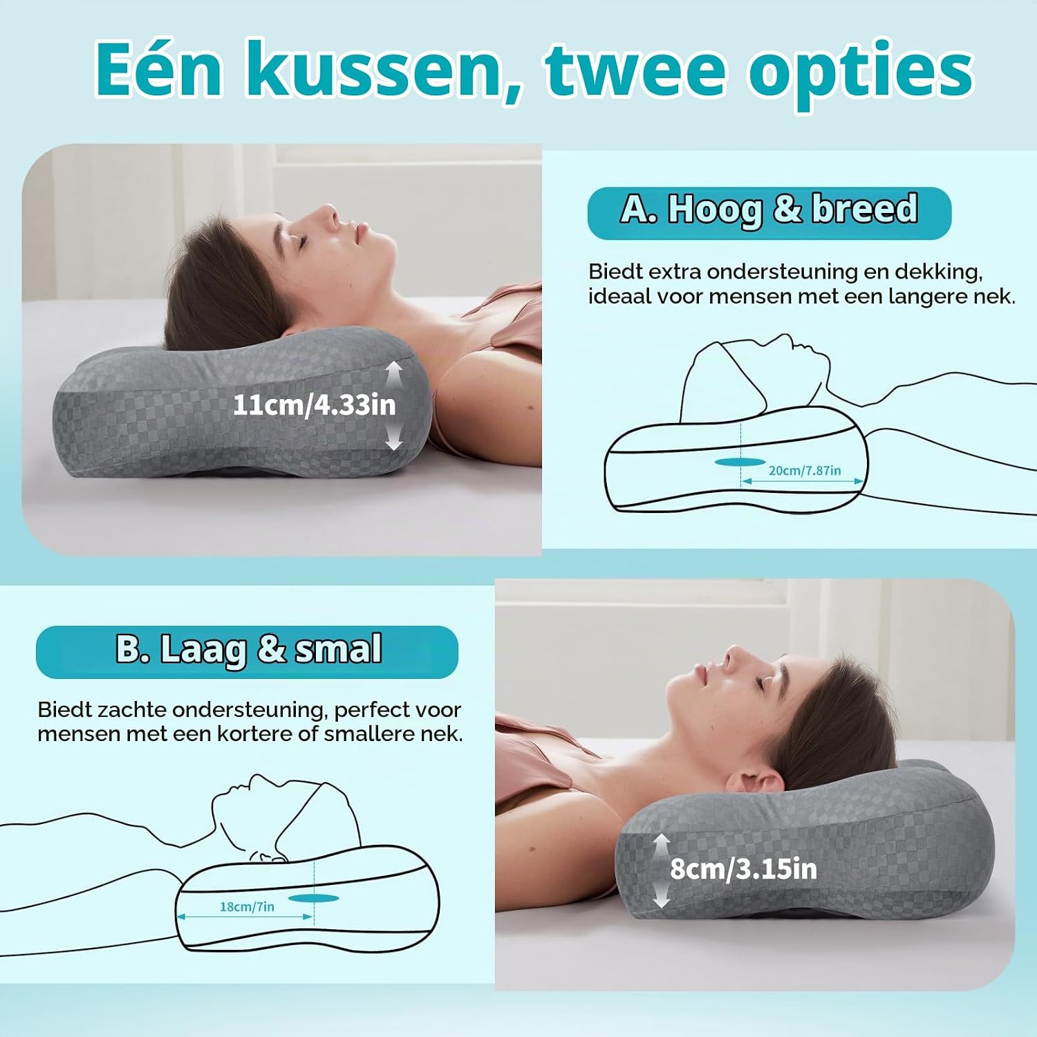 Detalle de pozico CloudEar EP01 oorpiercingkussen, vlindervormig en met verstelbare vulling