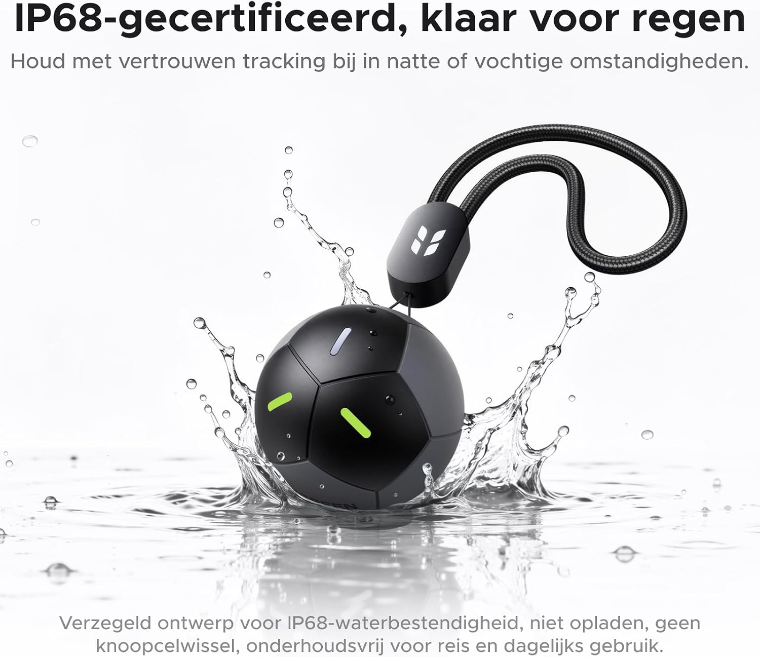 Detalle 2 de UGREEN FineTrack Duo 2 voetbaltracker met alarm van 110 dB en IP68