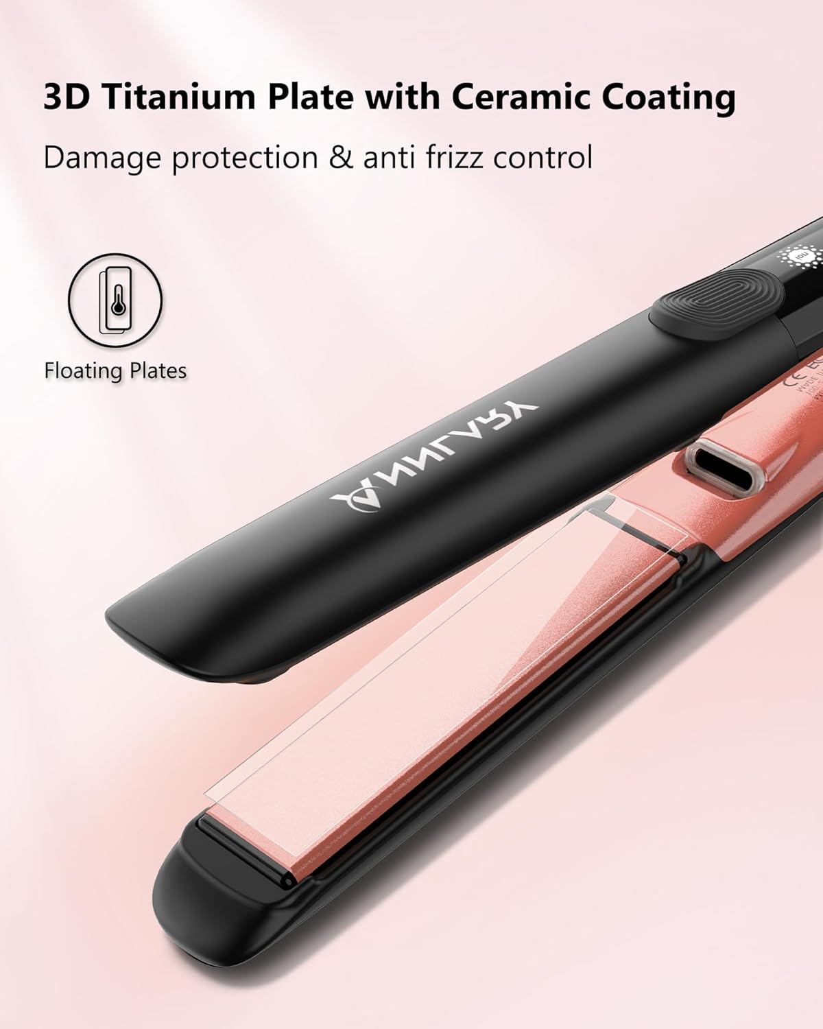 Detalle 2 de Annlary Hair Straightener 1 Inch 💇