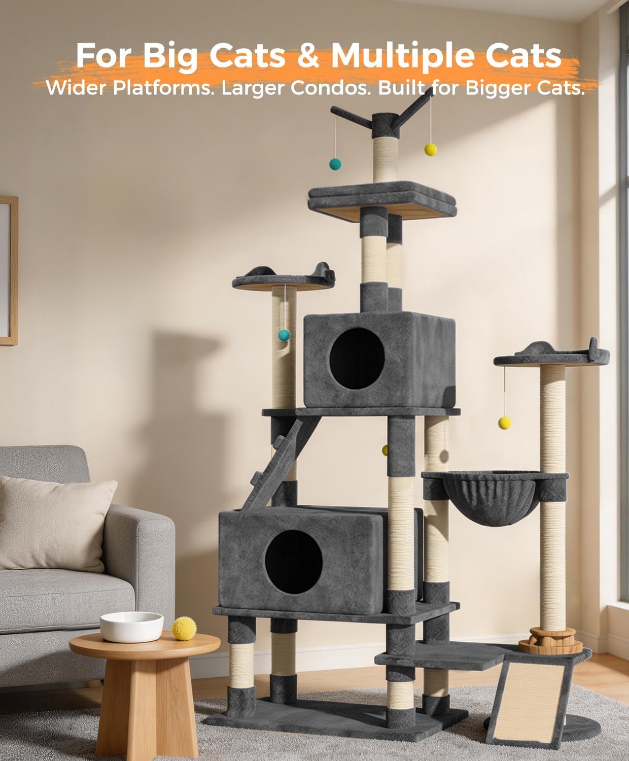 Thumbnail 6 de Cat Tree, 76-Inch Tower